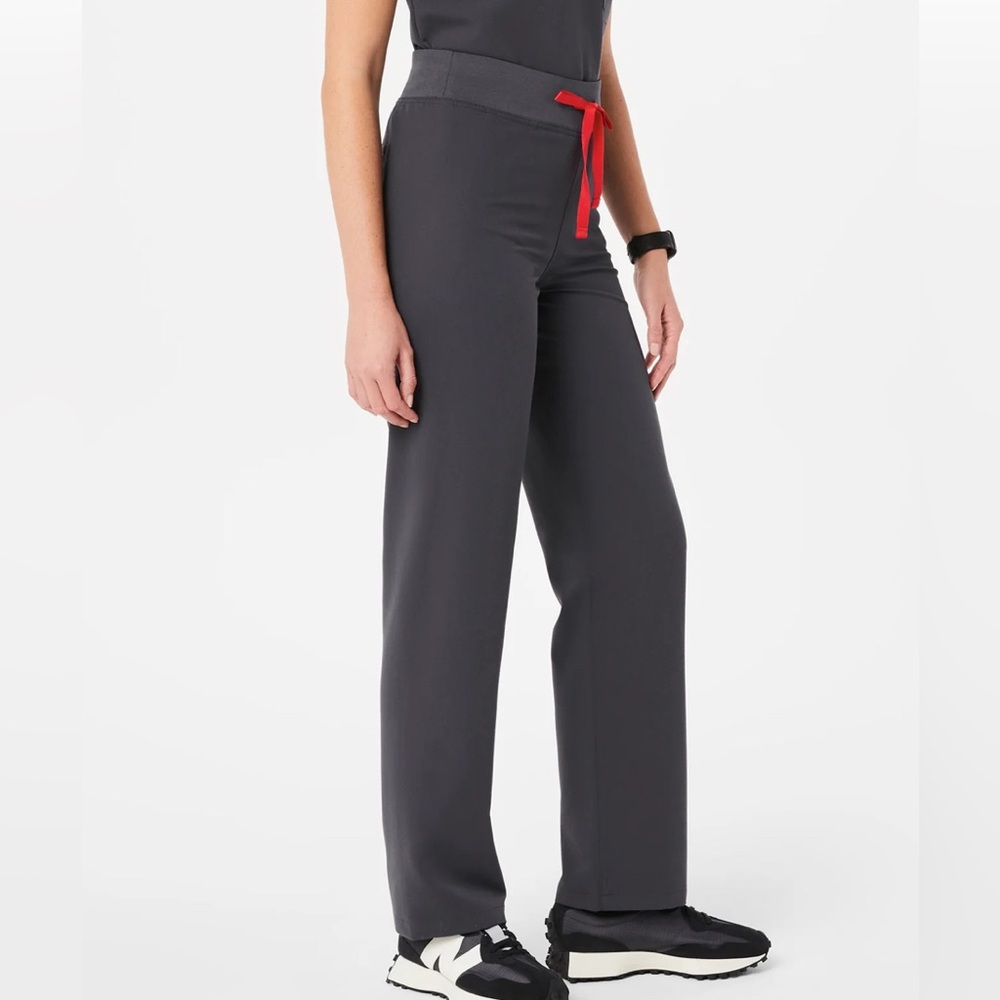 Figs Charcoal Livingston Basic Stretch Fabric Pan… - image 5